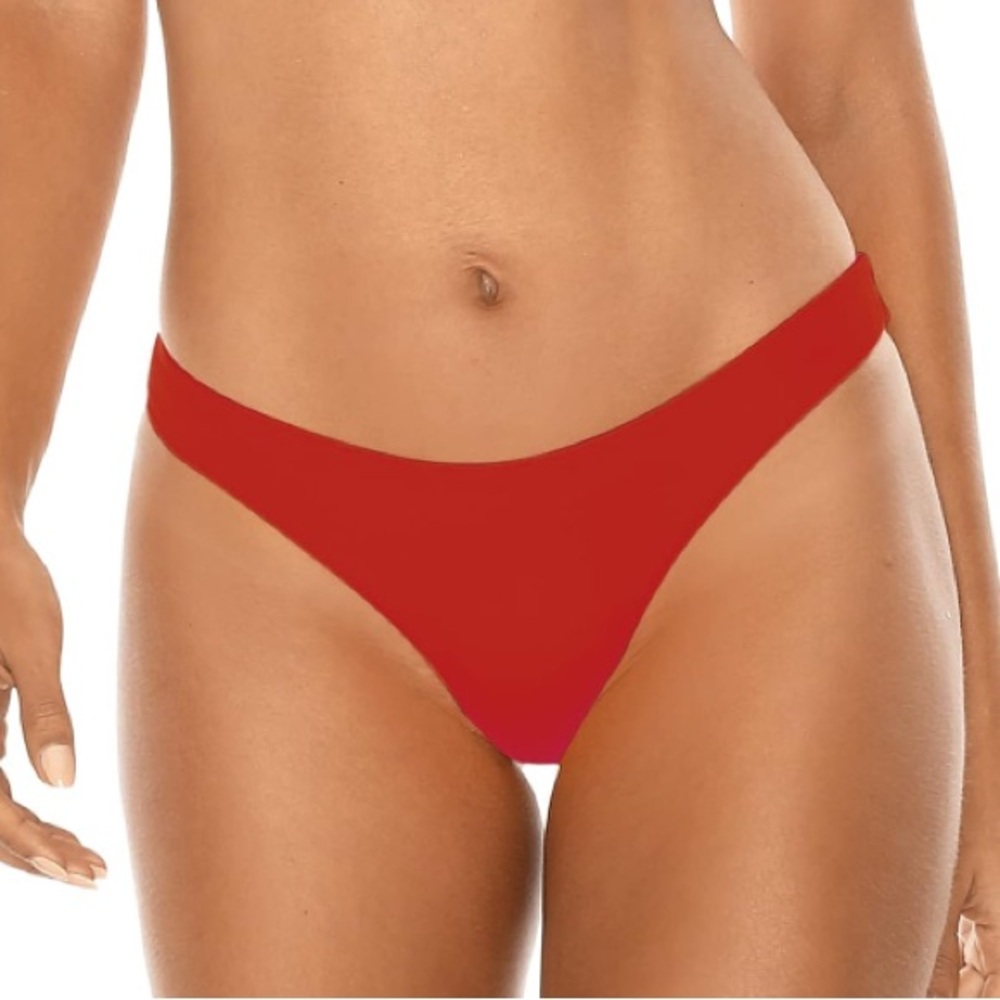 🌻4/$20 Women's Brazilian Cut Red Bikini Bottom New With Tag Size Tag Size Medium